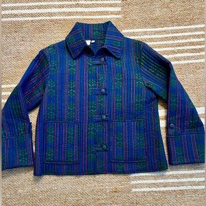 Julia Amory Dakota Jacket - Cranberry Mustique Stripe